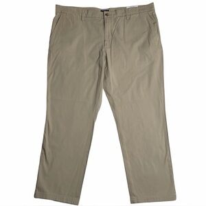 NWT Club Room 4-Way Stretch‎ Chino Pants Light Khaki Men's 40W 30L